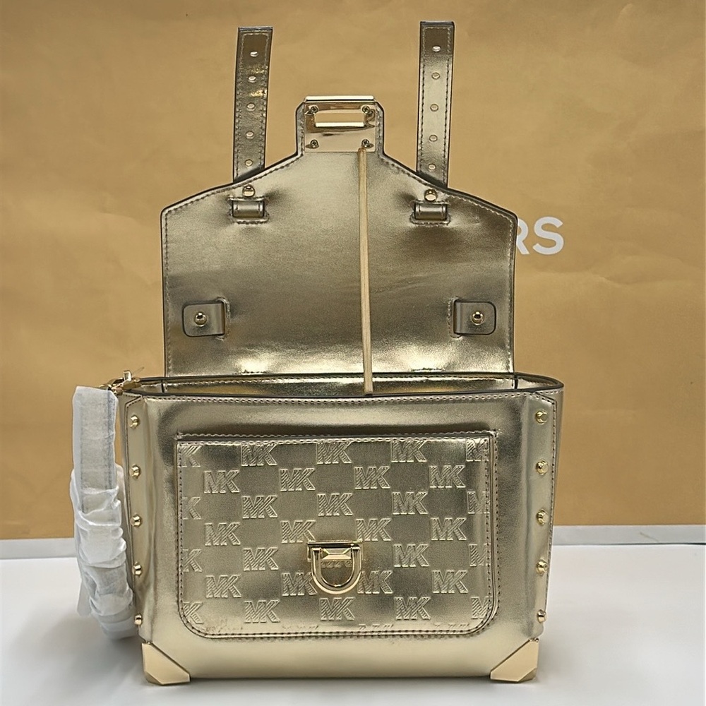 Michael Kors Manhattan Medium
Satchel Shoulder Crossbody bag MK
Pale Gold - Picture 3 of 14